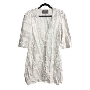 Reformation White Linen Dress